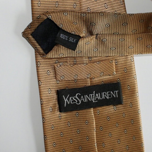 {Yves St. Laurent} 100% Silk Vintage Tie - Picture 3 of 6